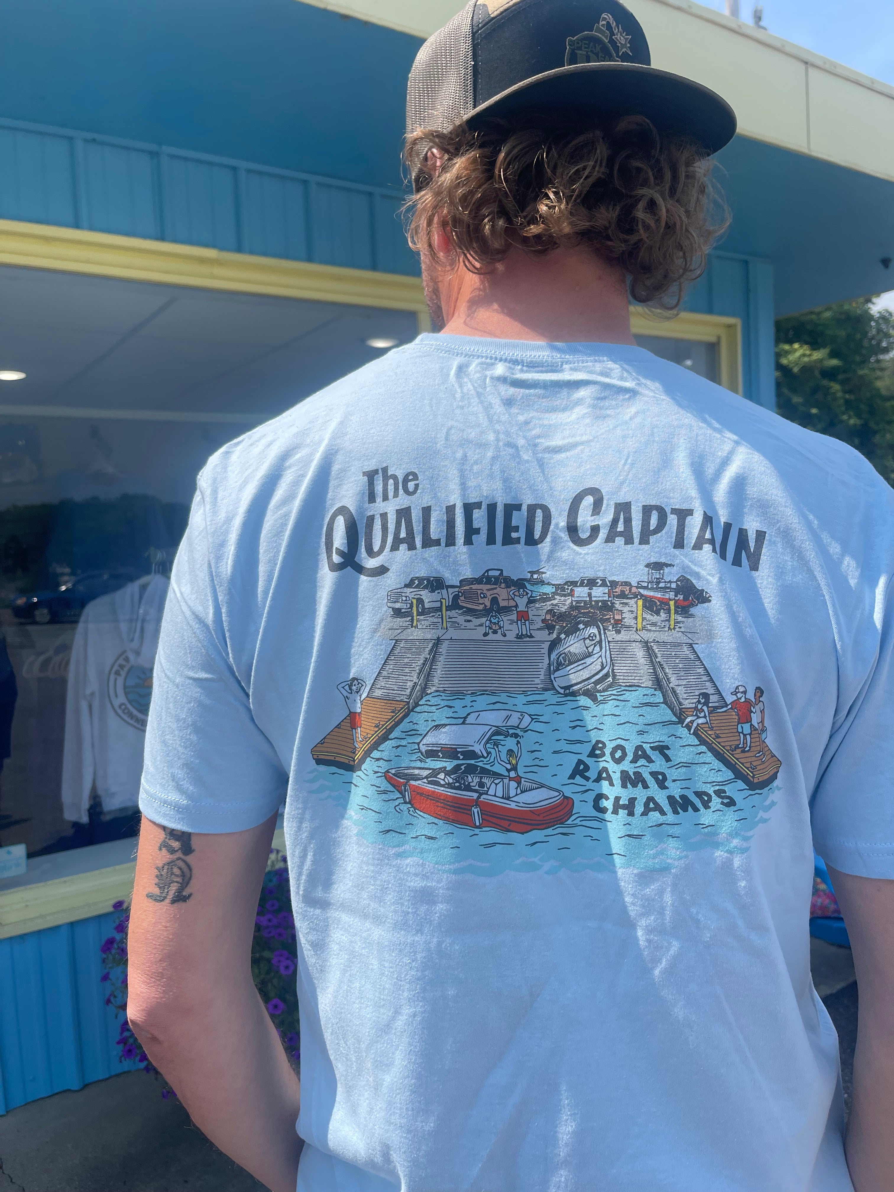 Boat Ramp Champ Qualified Captain Tee
