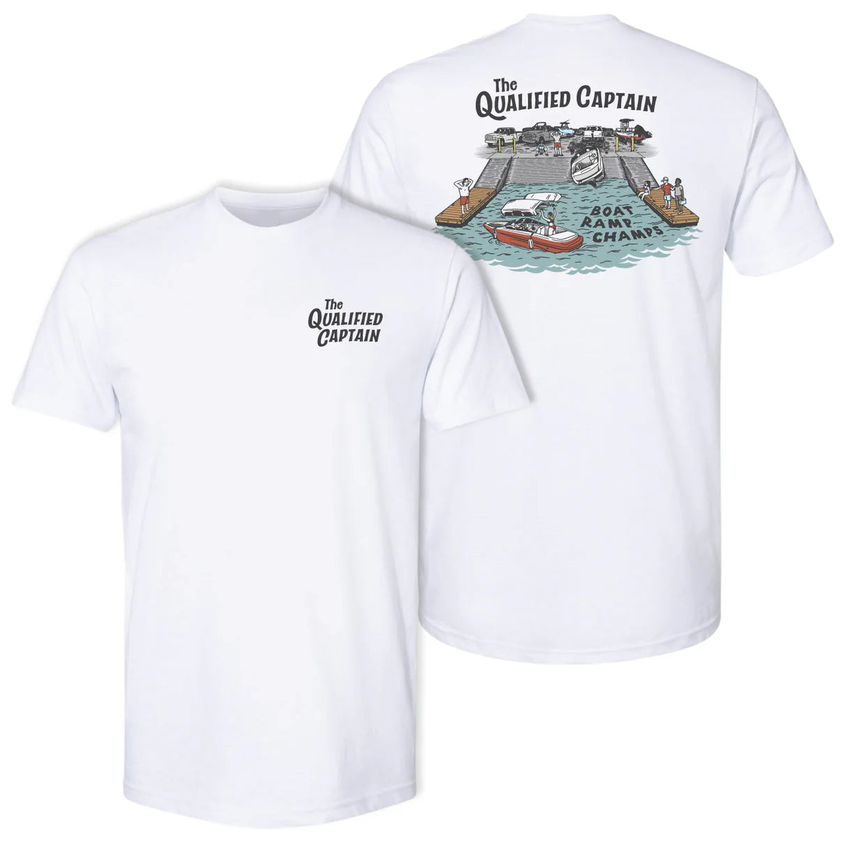 Boat Ramp Champ Qualified Captain Tee