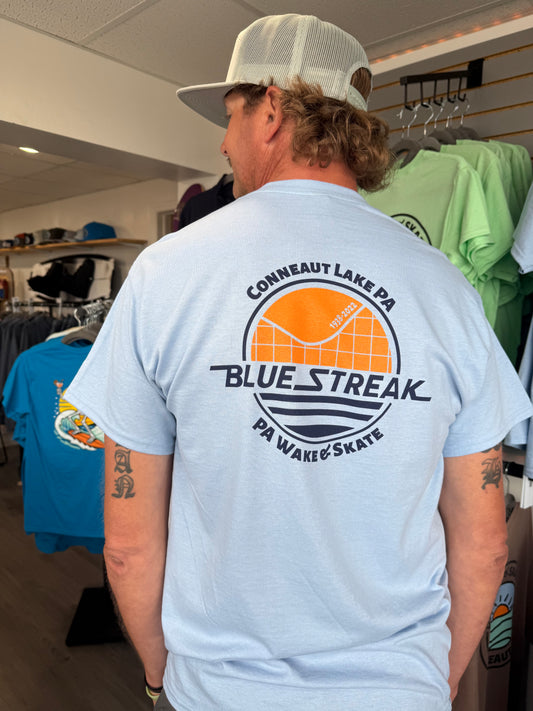 PA Wake and Skate Blue Streak Tee