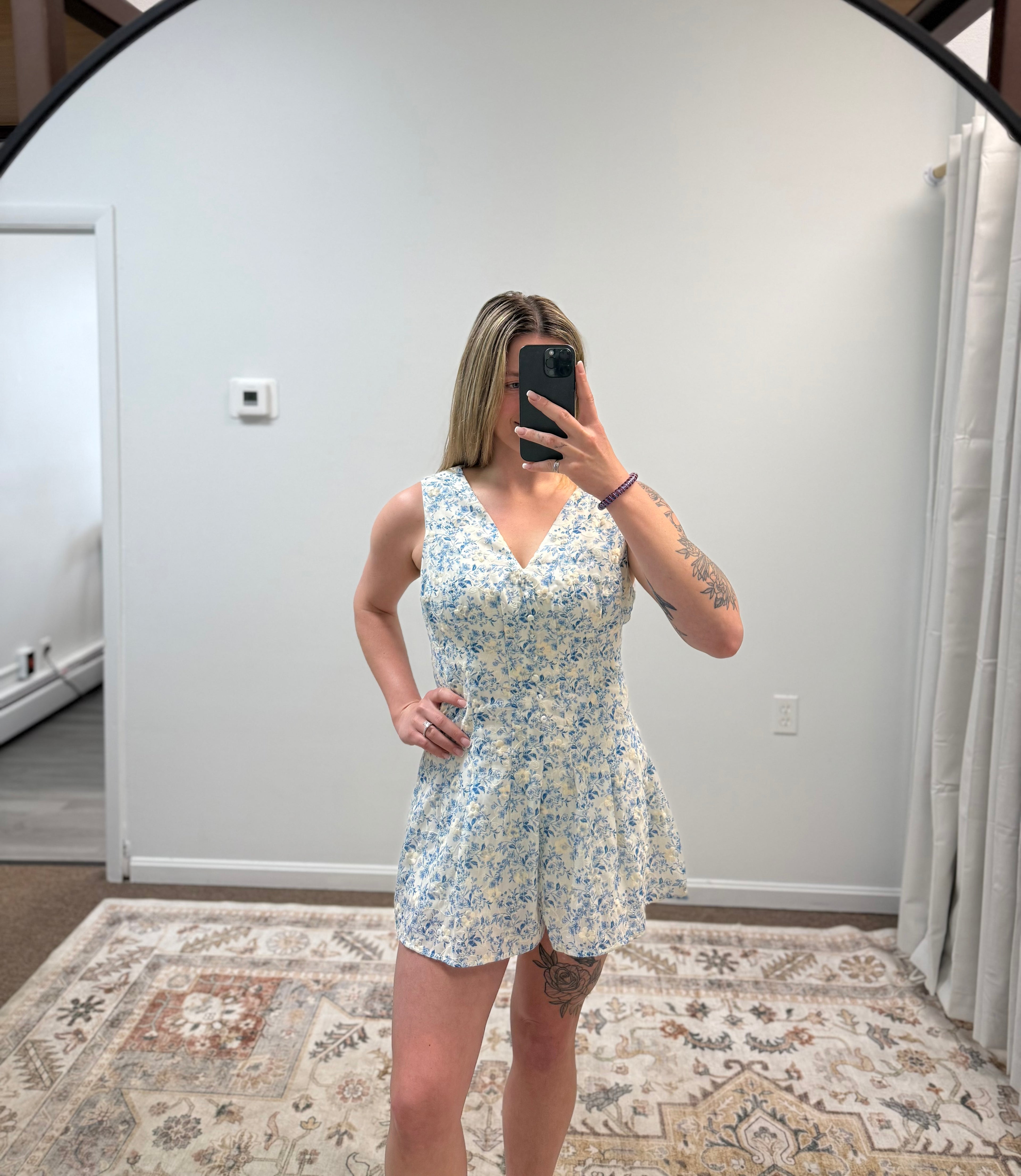 PINTUCK DETAIL SLEEVELESS ROMPER