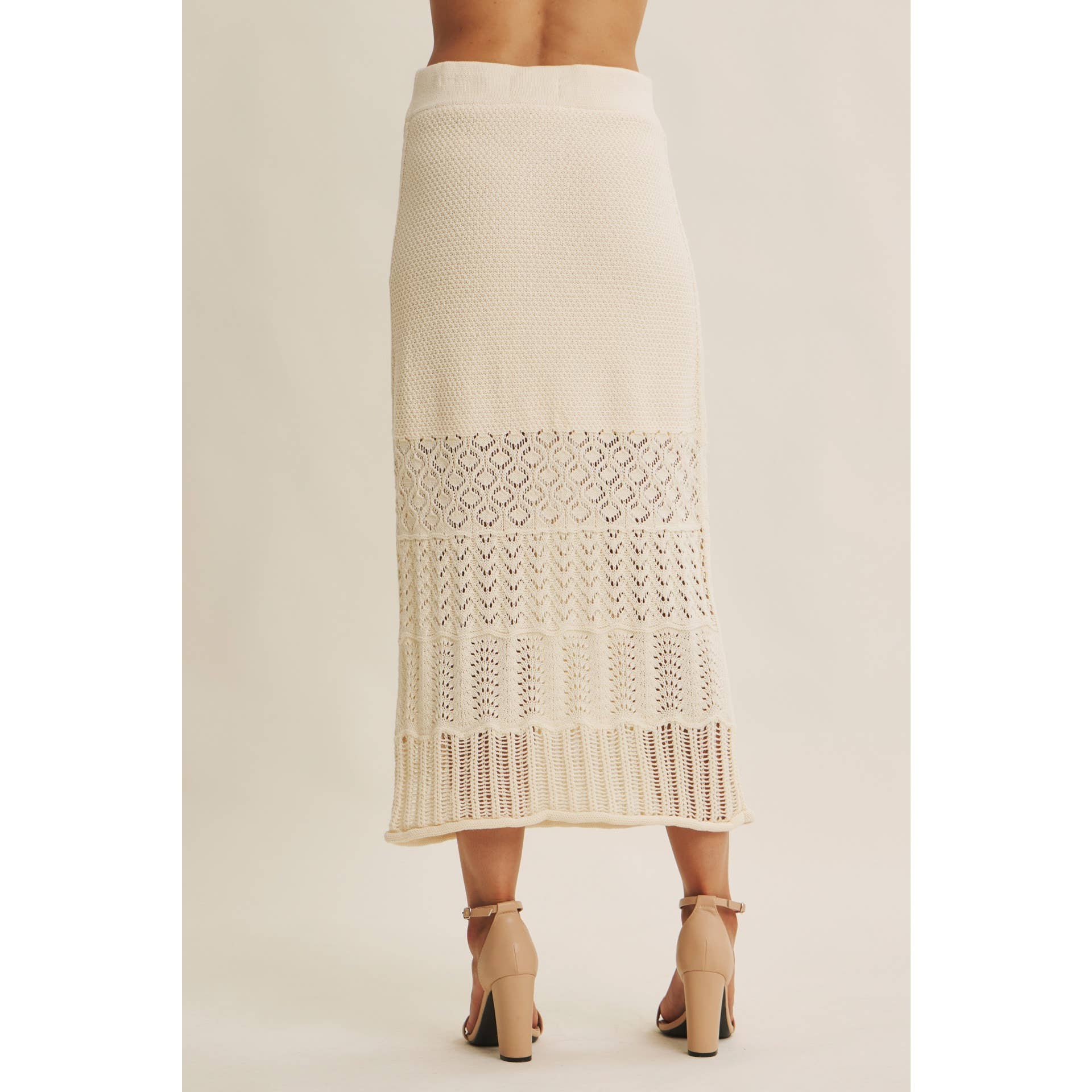 Soft Sand MIDI Skirt