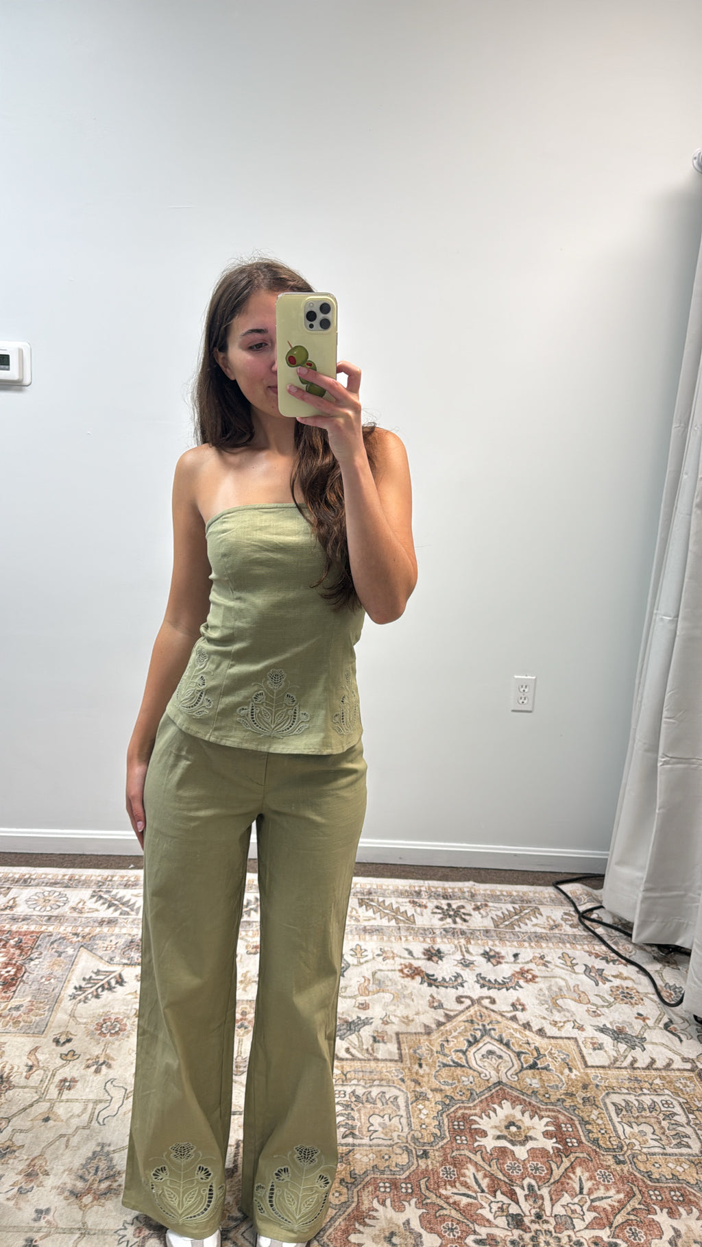 Sage Coast Embroidered Pants