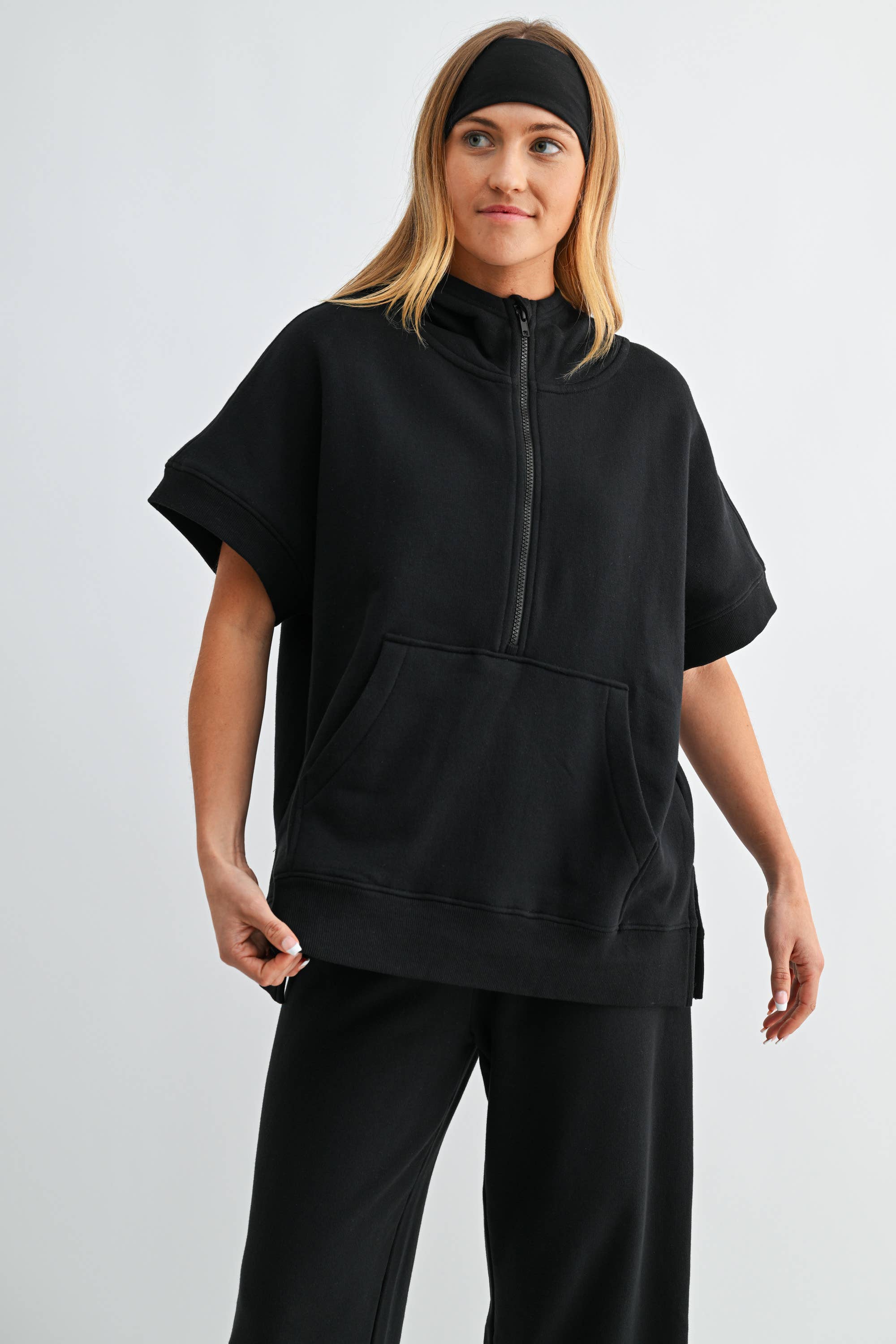 Malibu Summit Short Sleeve Half-Zip Hoodie