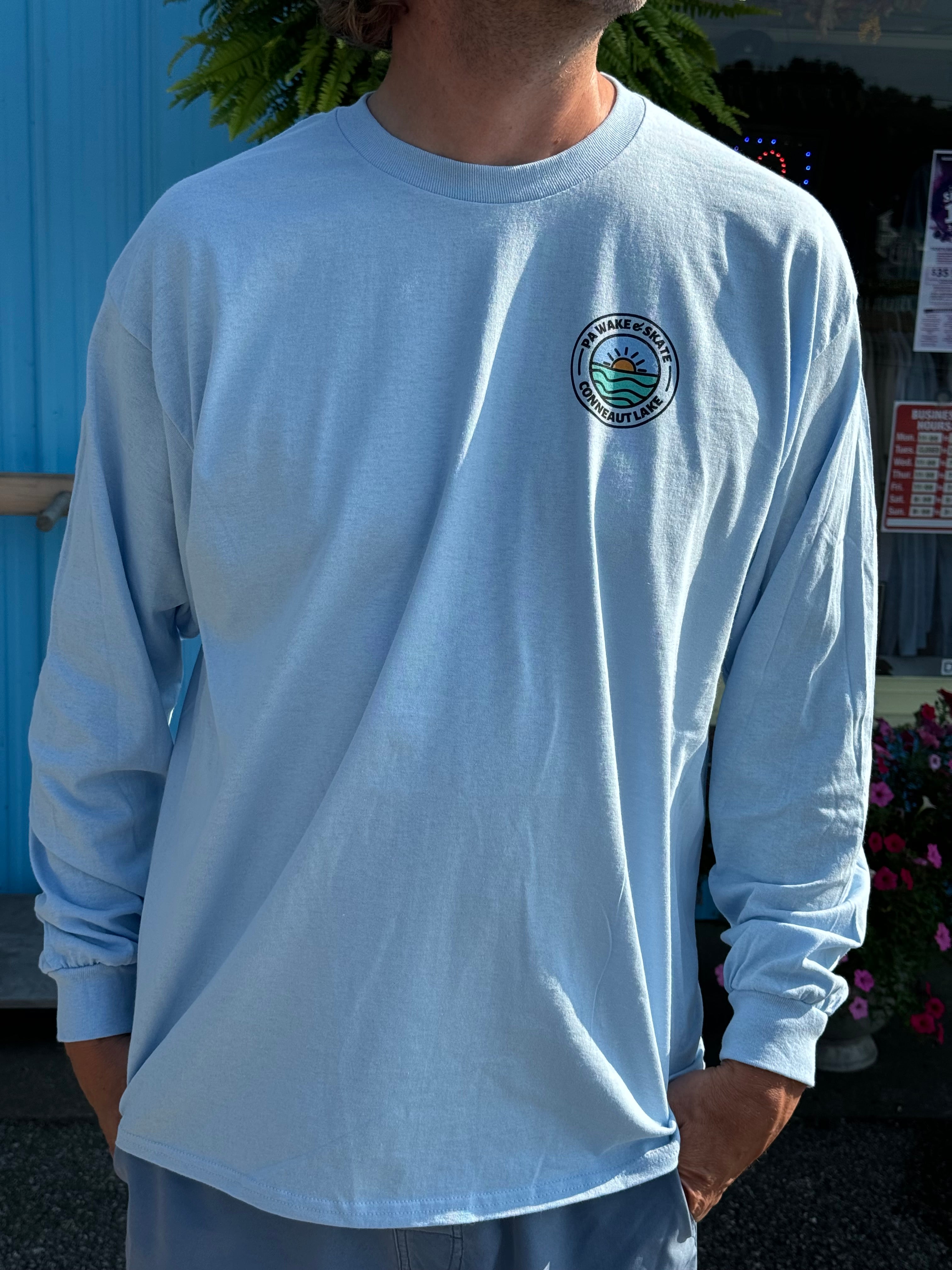 PA Wake and Skate Blue Streak Long Sleeve