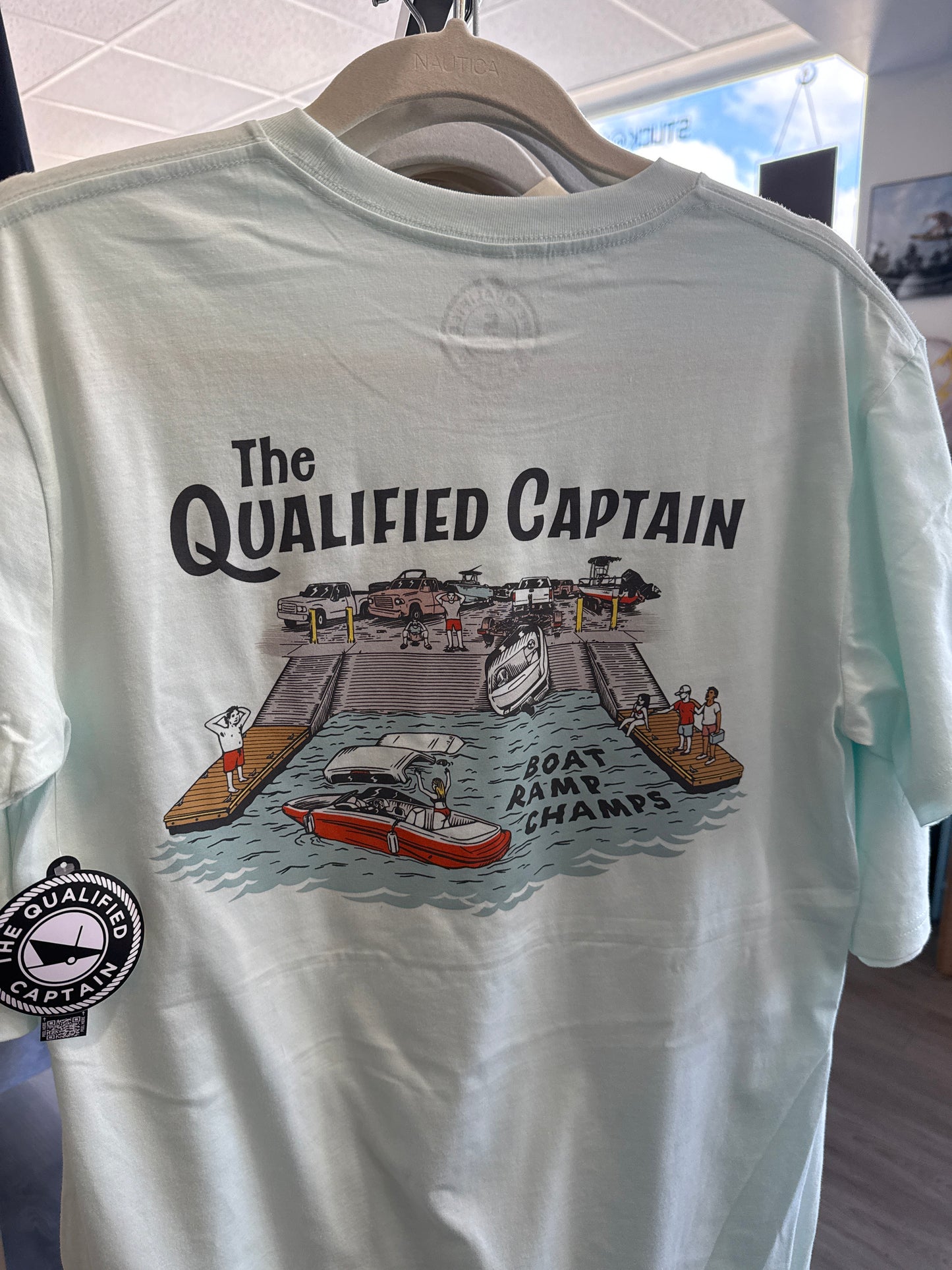 Boat Ramp Champ Qualified Captain Tee