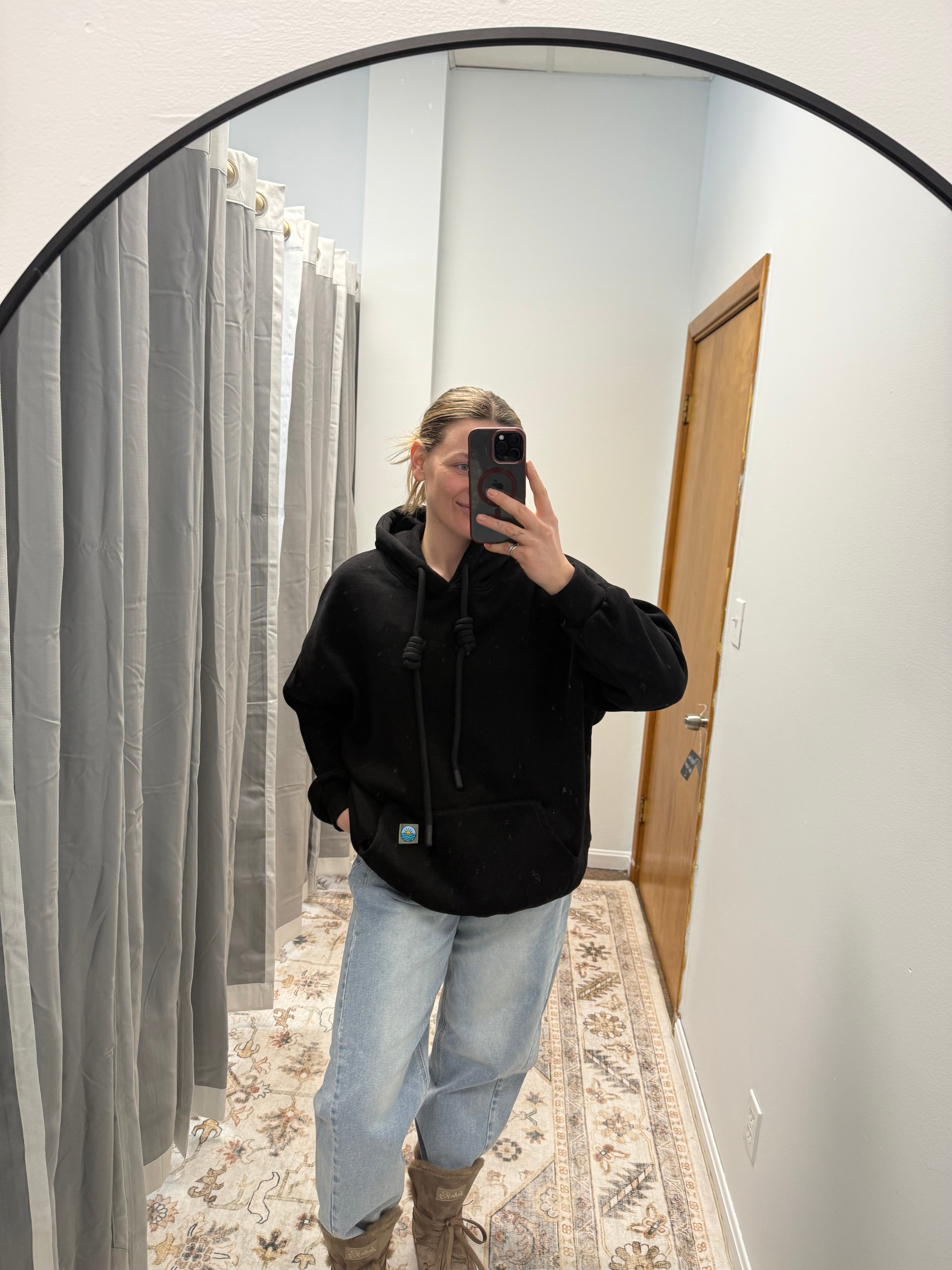 Oversized Patch Hoodie