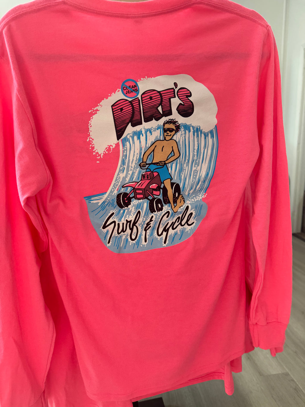 Throwback Dirt Surf & Cycle Long Sleeve Tee