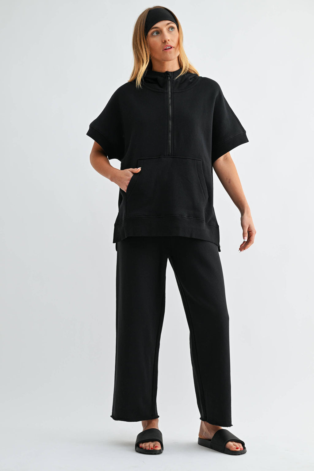 Malibu Summit Short Sleeve Half-Zip Hoodie