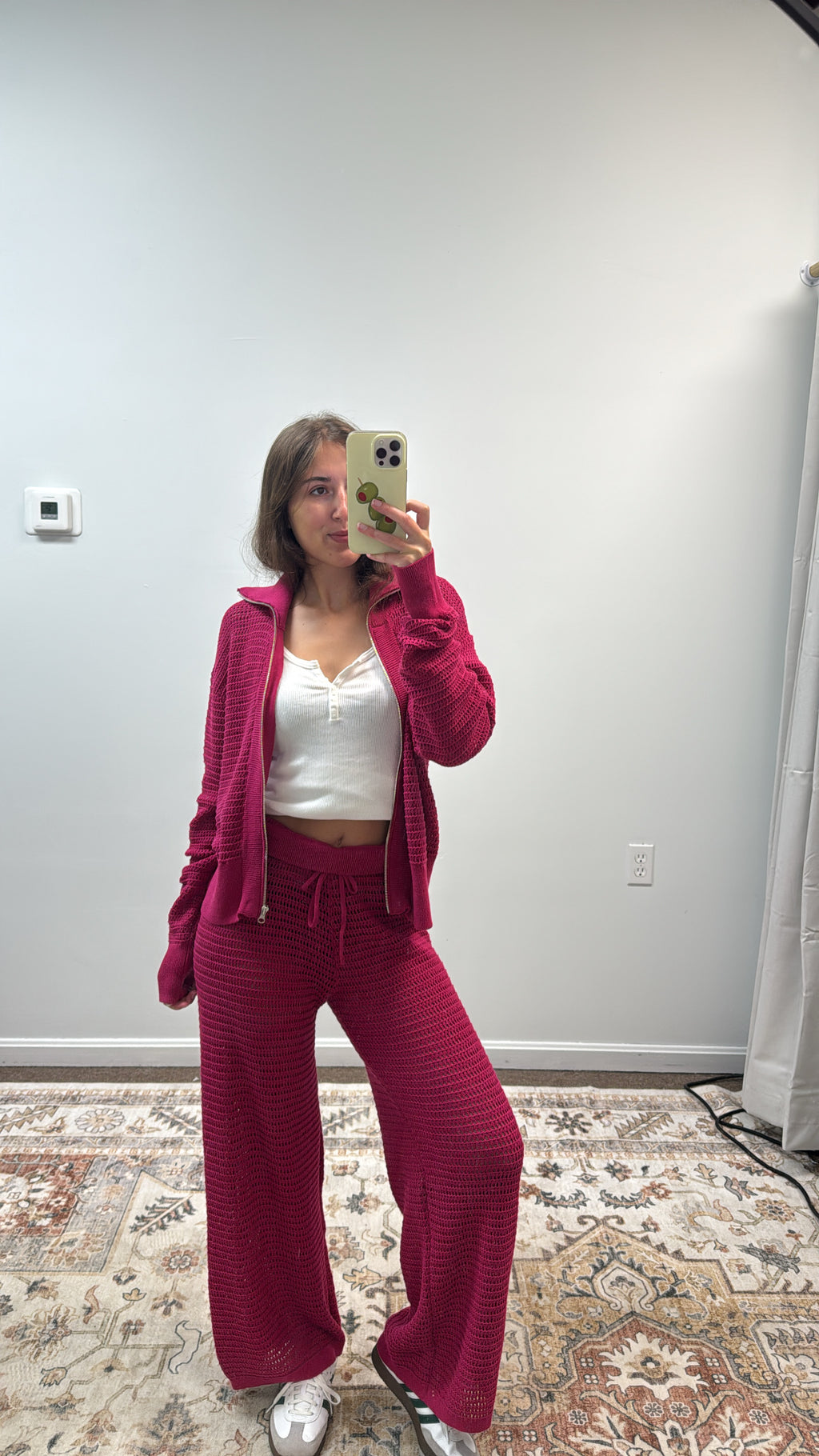 Coastal Crochet Air Mesh Zip-Up
