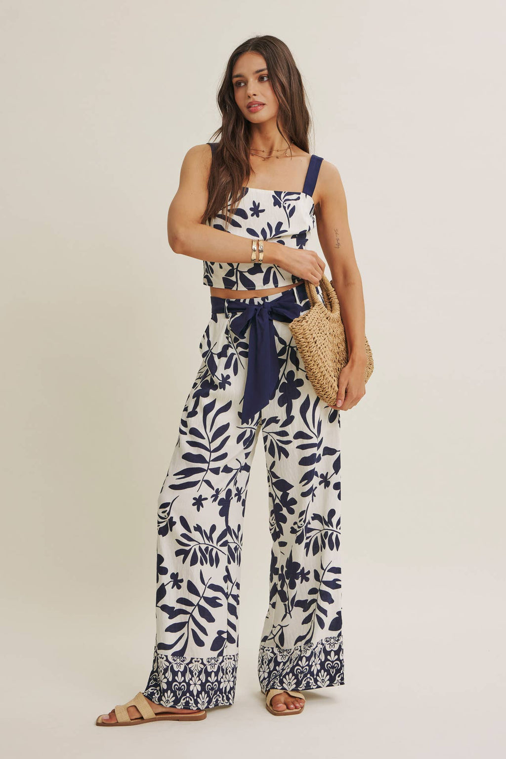 Blue Tide Leaf Set - PANTS