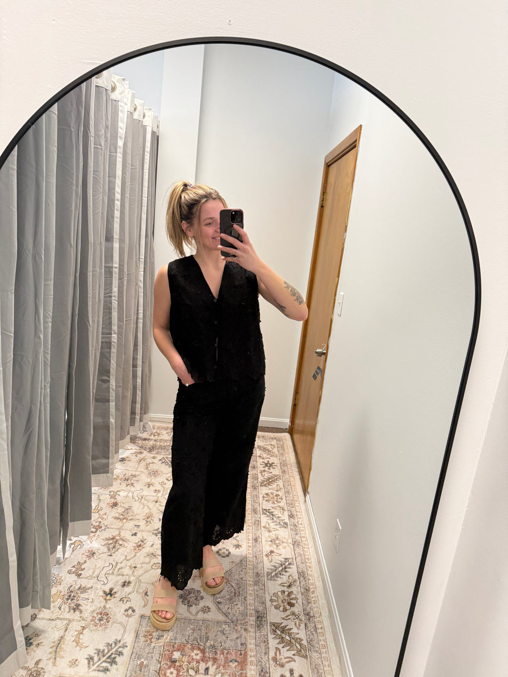 Midnight Muse Sleeveless Lace Top