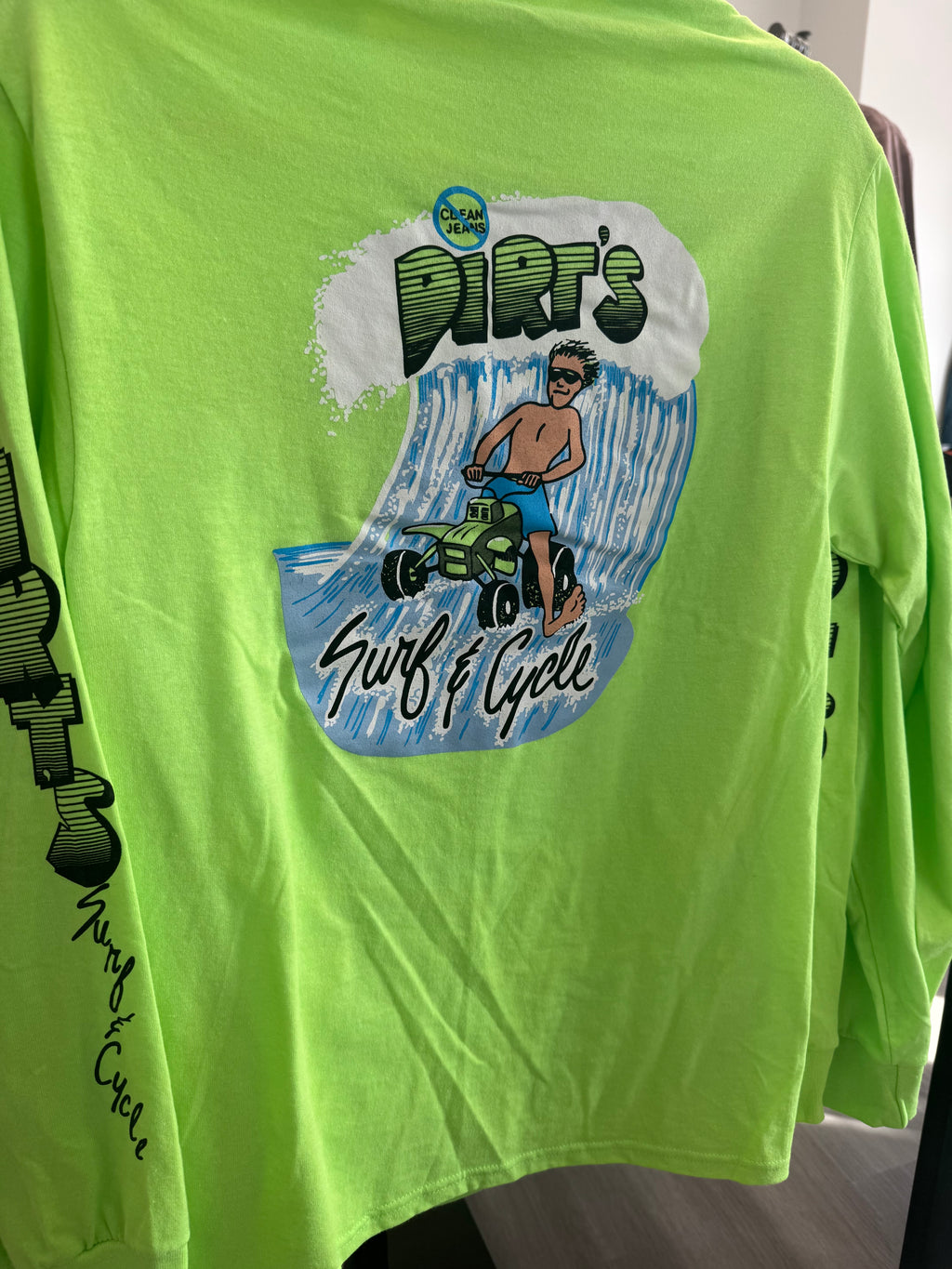 Throwback Dirt Surf & Cycle Long Sleeve Tee