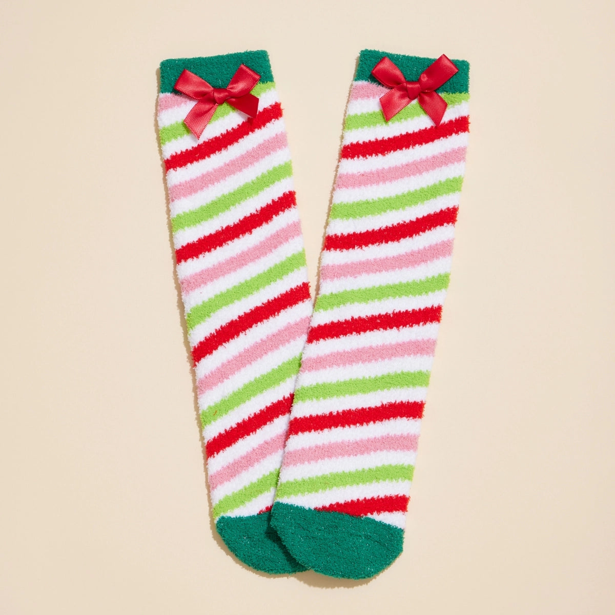 Christmas Grinch Fuzzy Socks Assorted Pack of 4