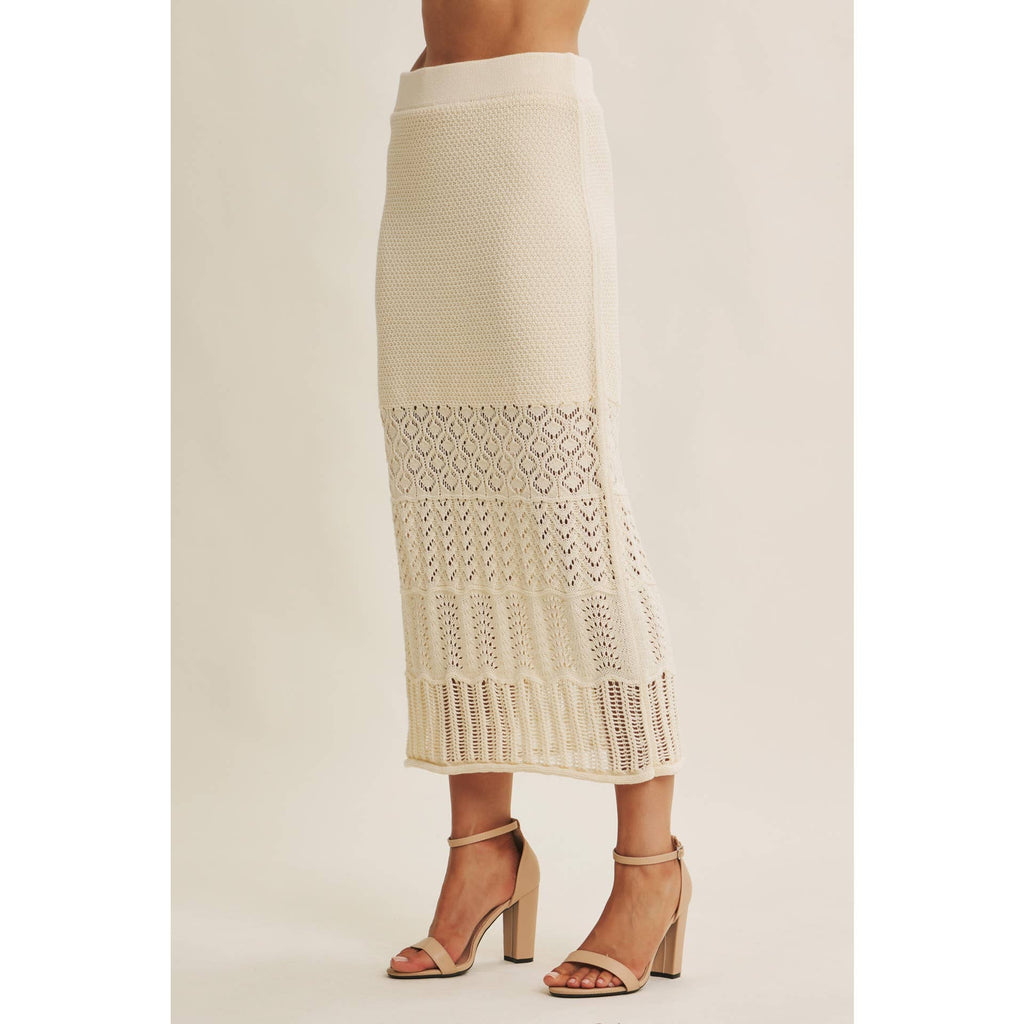 Soft Sand MIDI Skirt