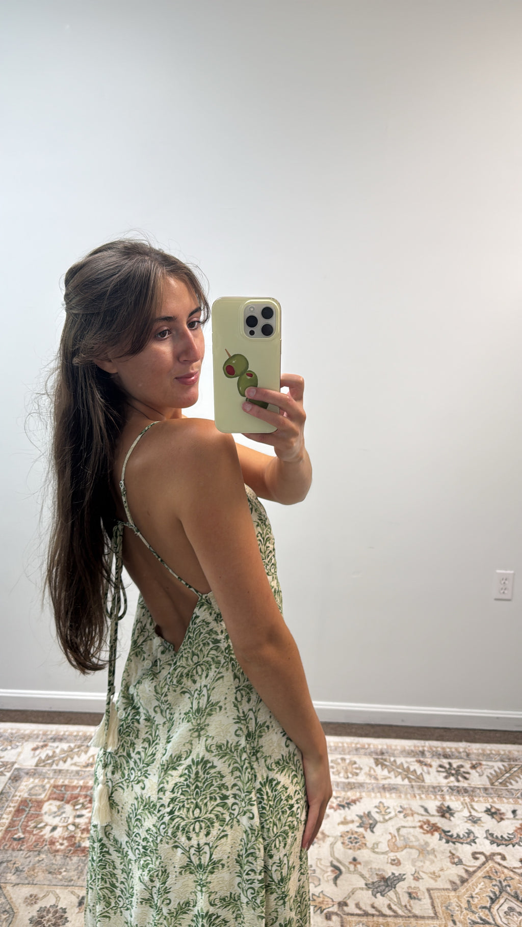 DAMASK FLORAL SUMMER MAXI FLOWY DRESS