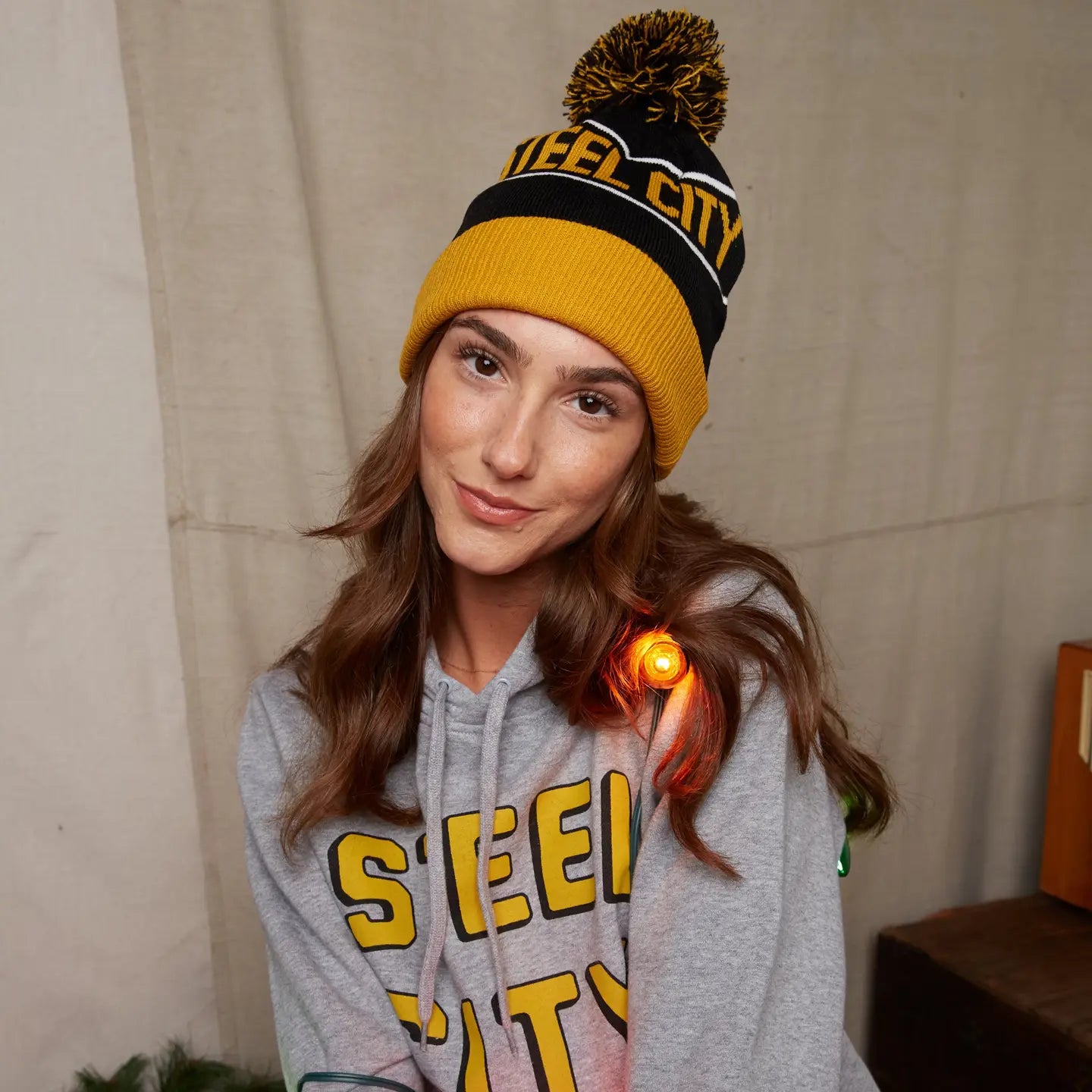 Steel City Brookline Pom Beanie
