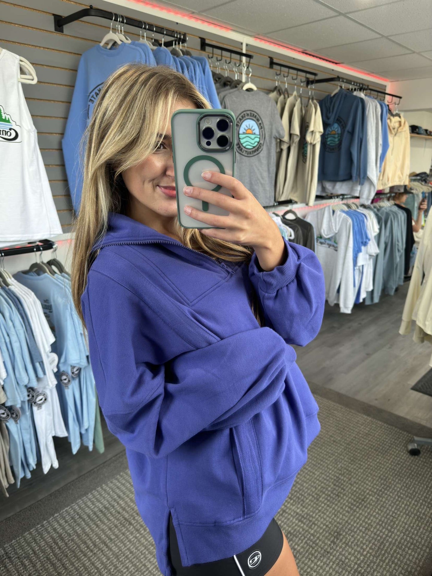 Oversized Half Zip Pullover