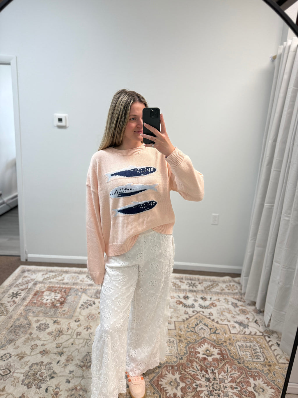 Blue Fish Knit Sweater