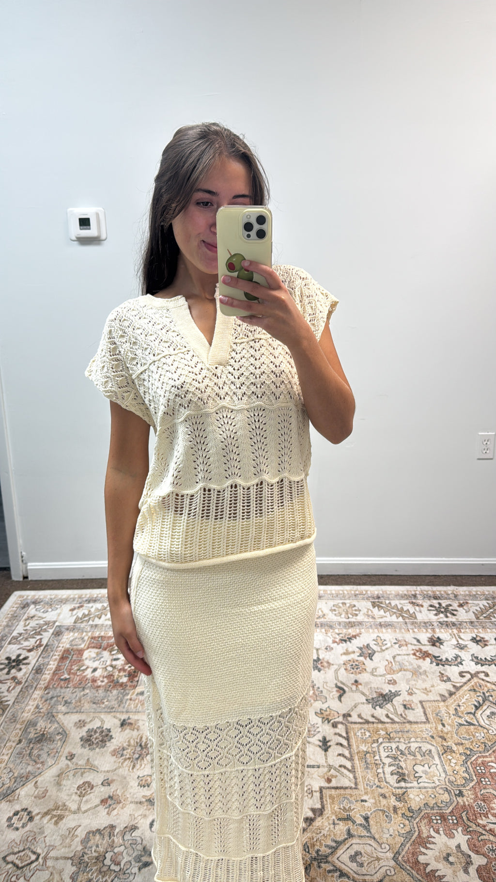 Soft Sand MIDI Skirt