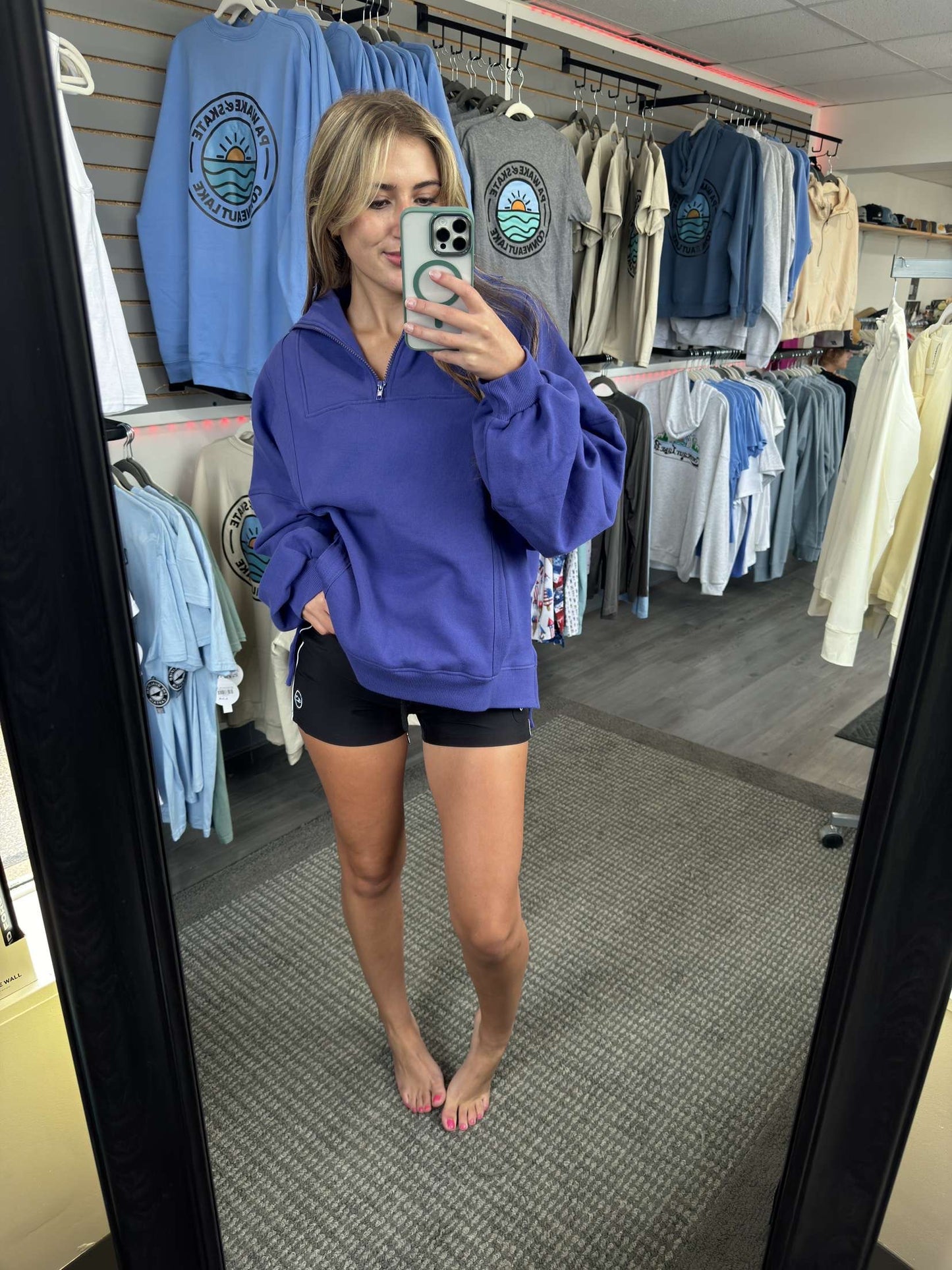 Oversized Half Zip Pullover