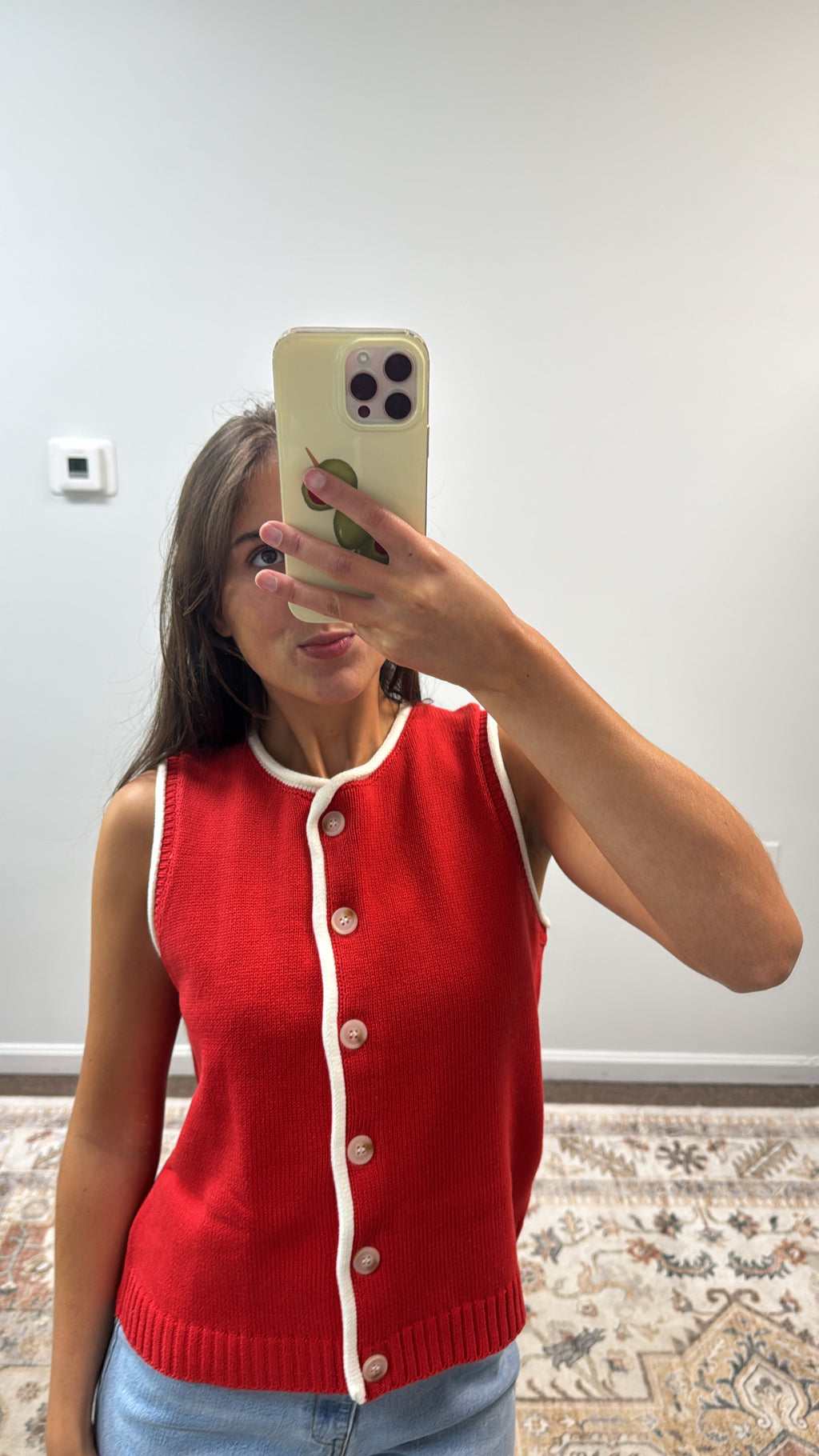Red Buoy Knit Vest