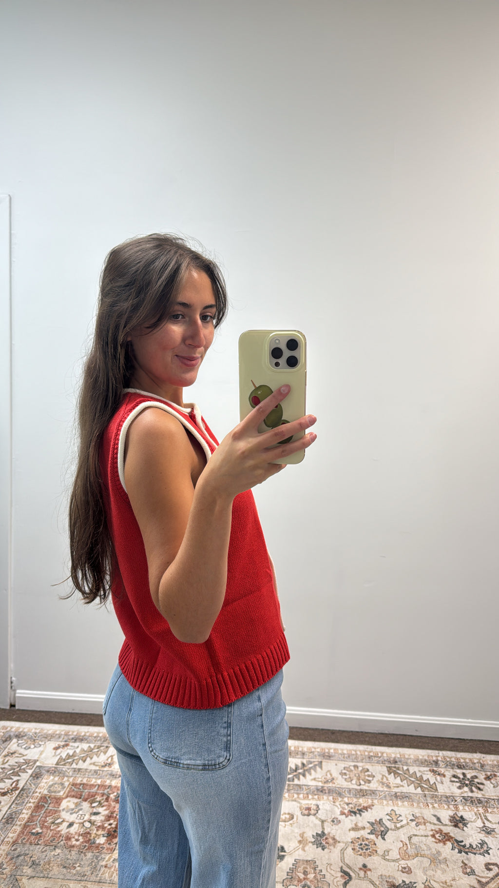 Red Buoy Knit Vest