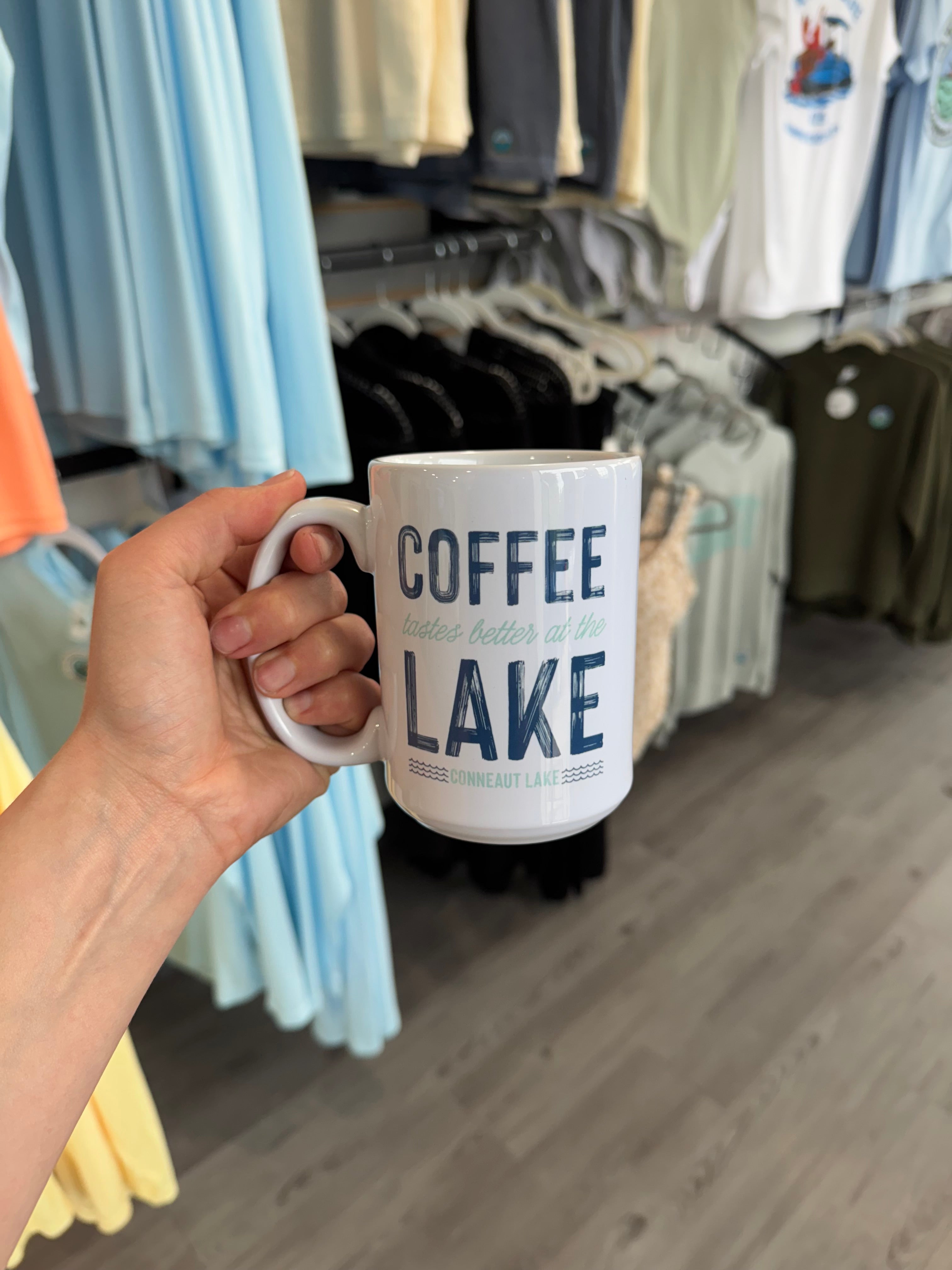Coffee Tastes Better Mug- Conneaut Lake