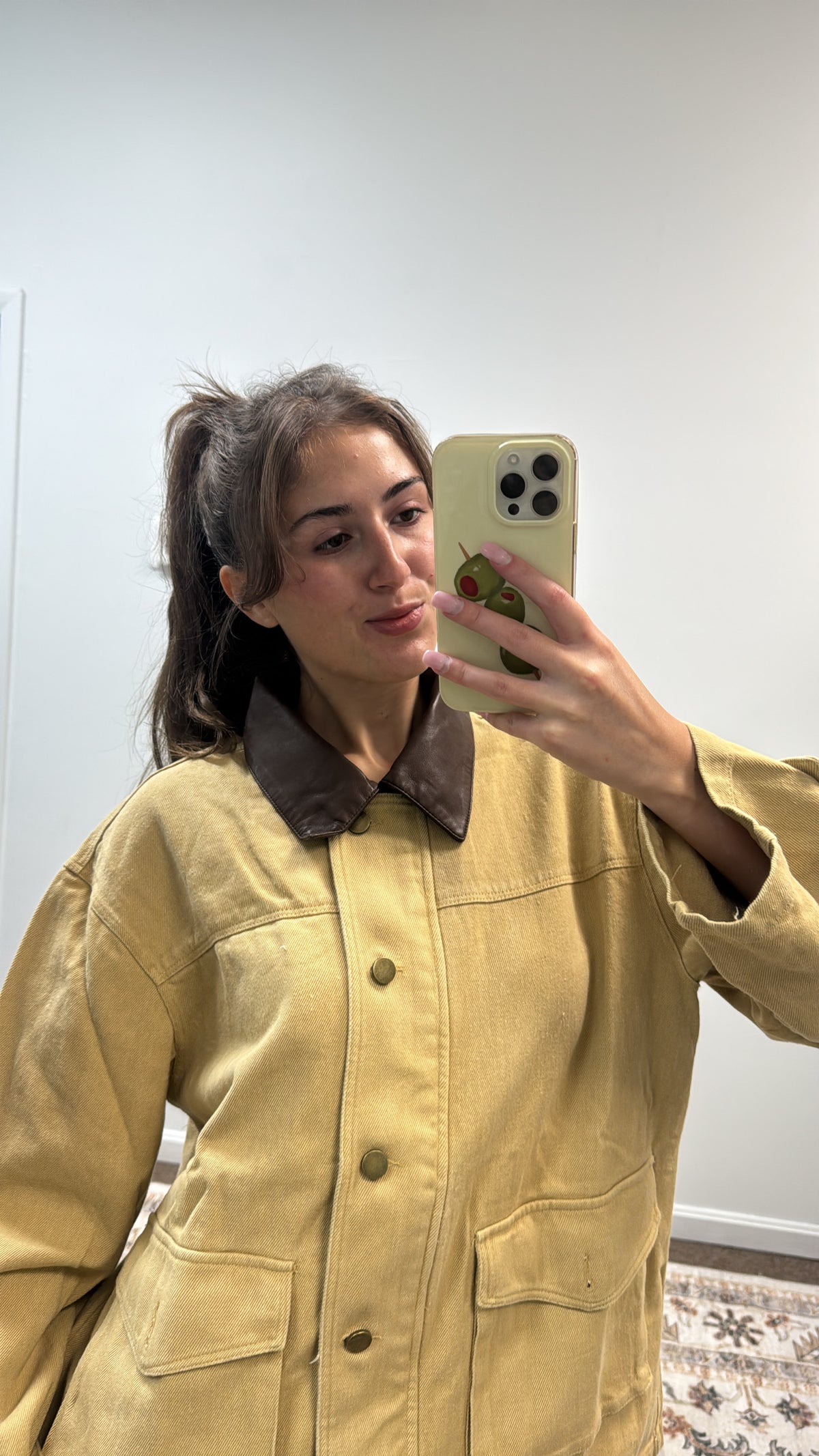 OVERSIZED JACKET WITH FAUX LEATHER COLLAR_LT00279-01