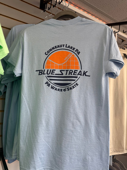 PA Wake and Skate Blue Streak Tee