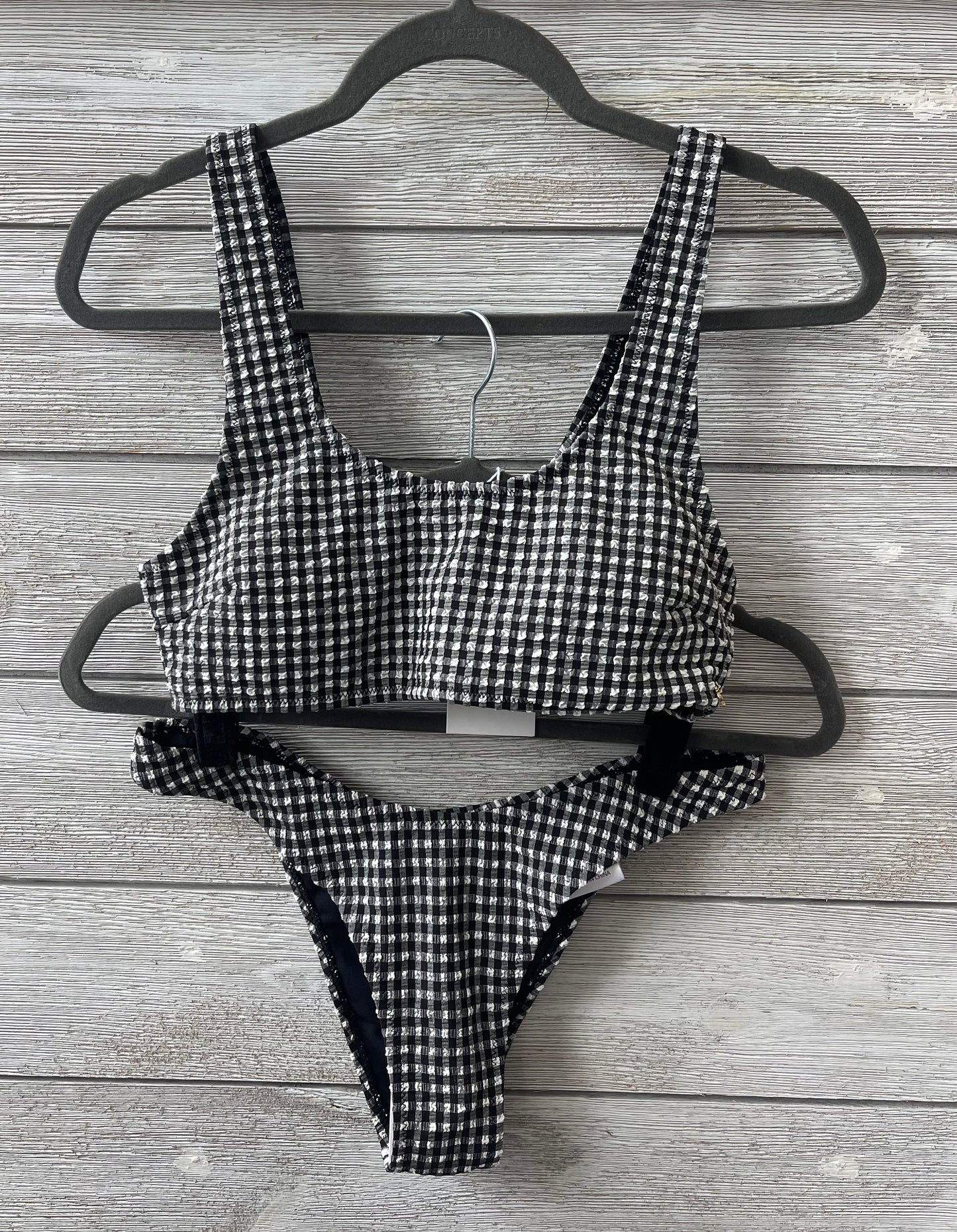 Gingham Bikini Top