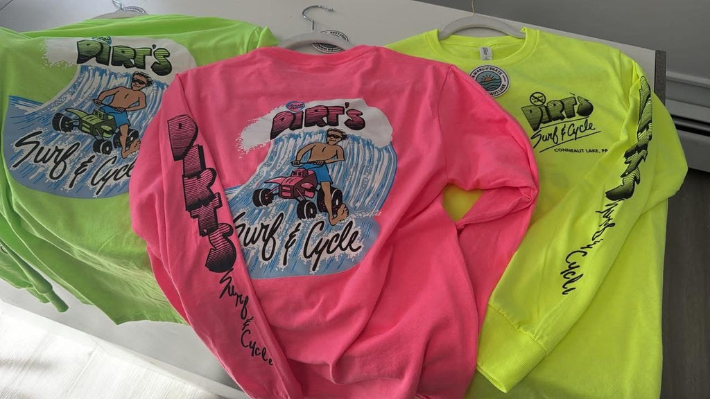 Throwback Dirt Surf & Cycle Long Sleeve Tee
