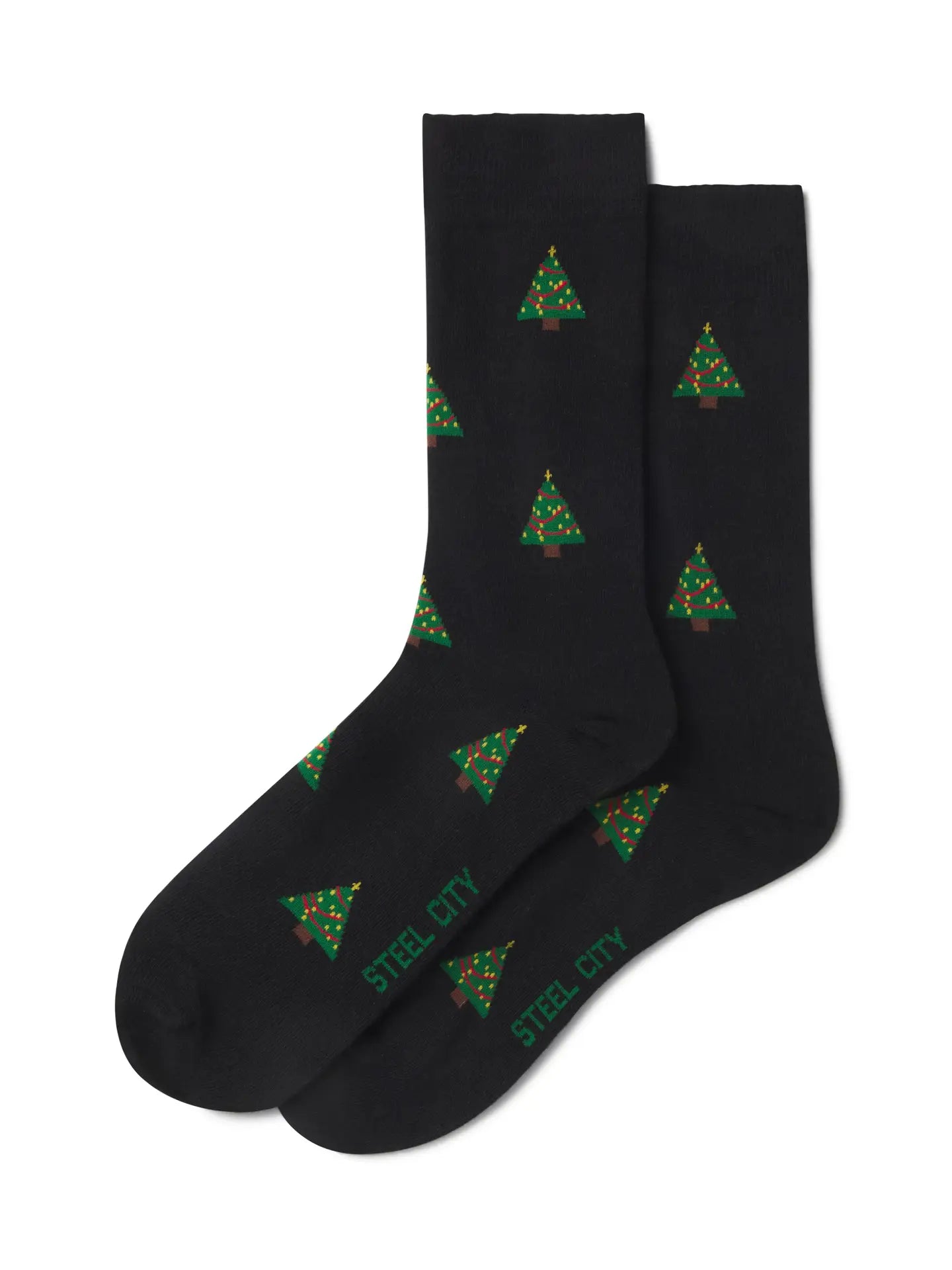 Steel City Christmas Tree Socks