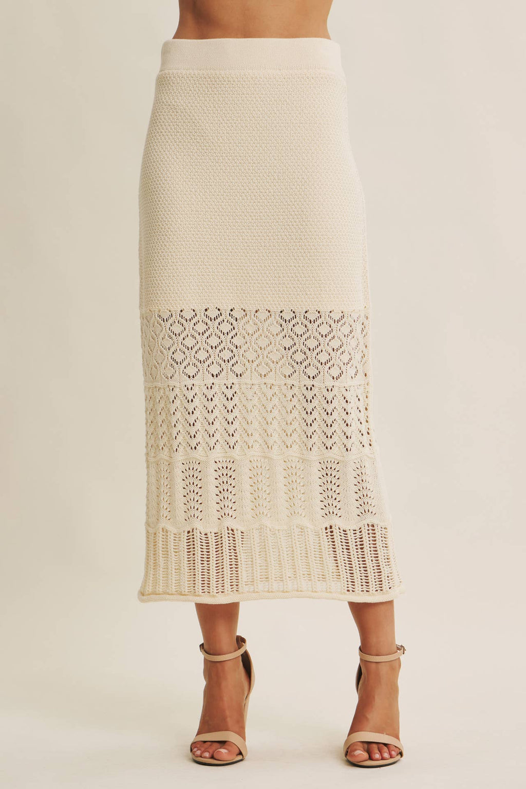 Soft Sand MIDI Skirt