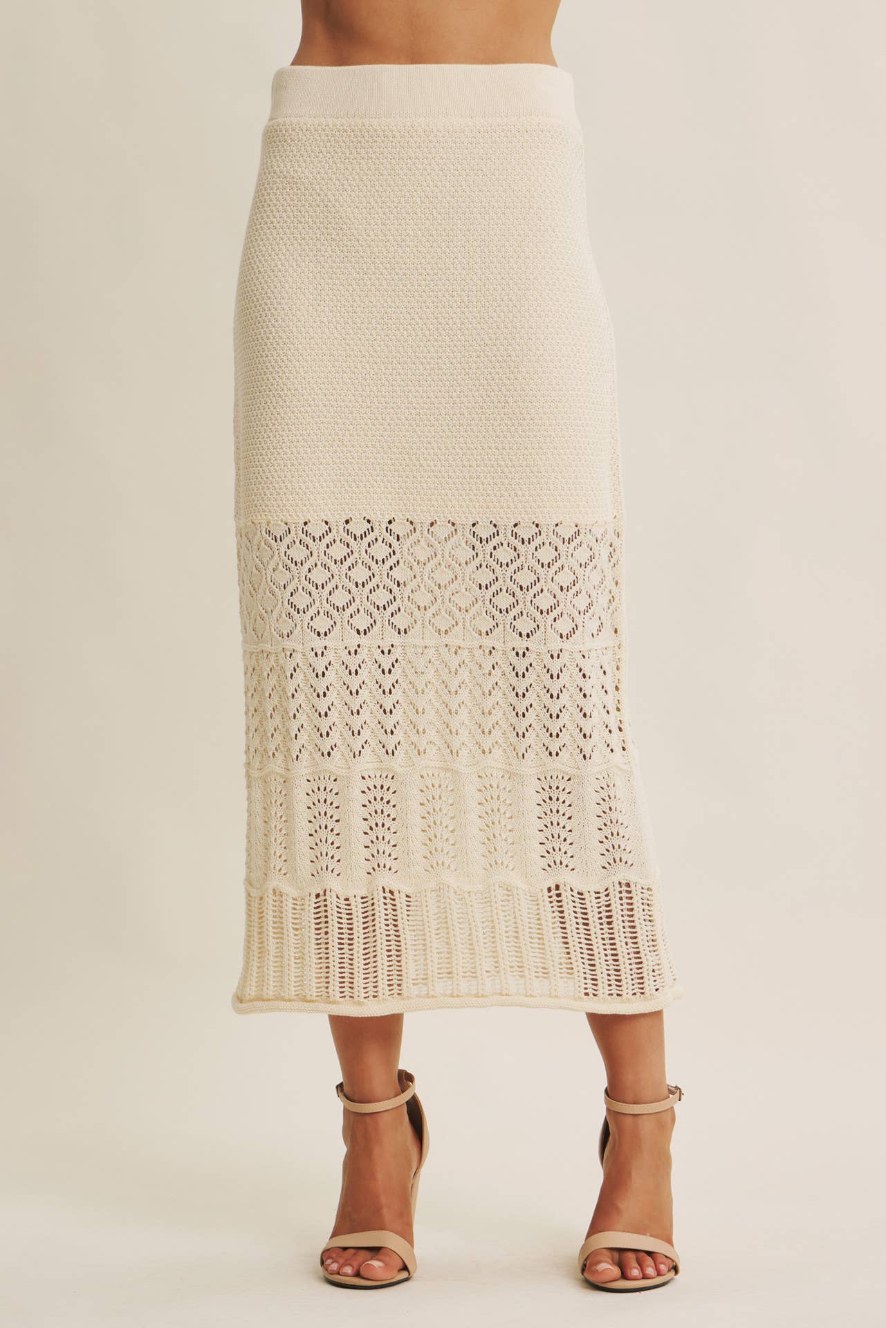Soft Sand MIDI Skirt