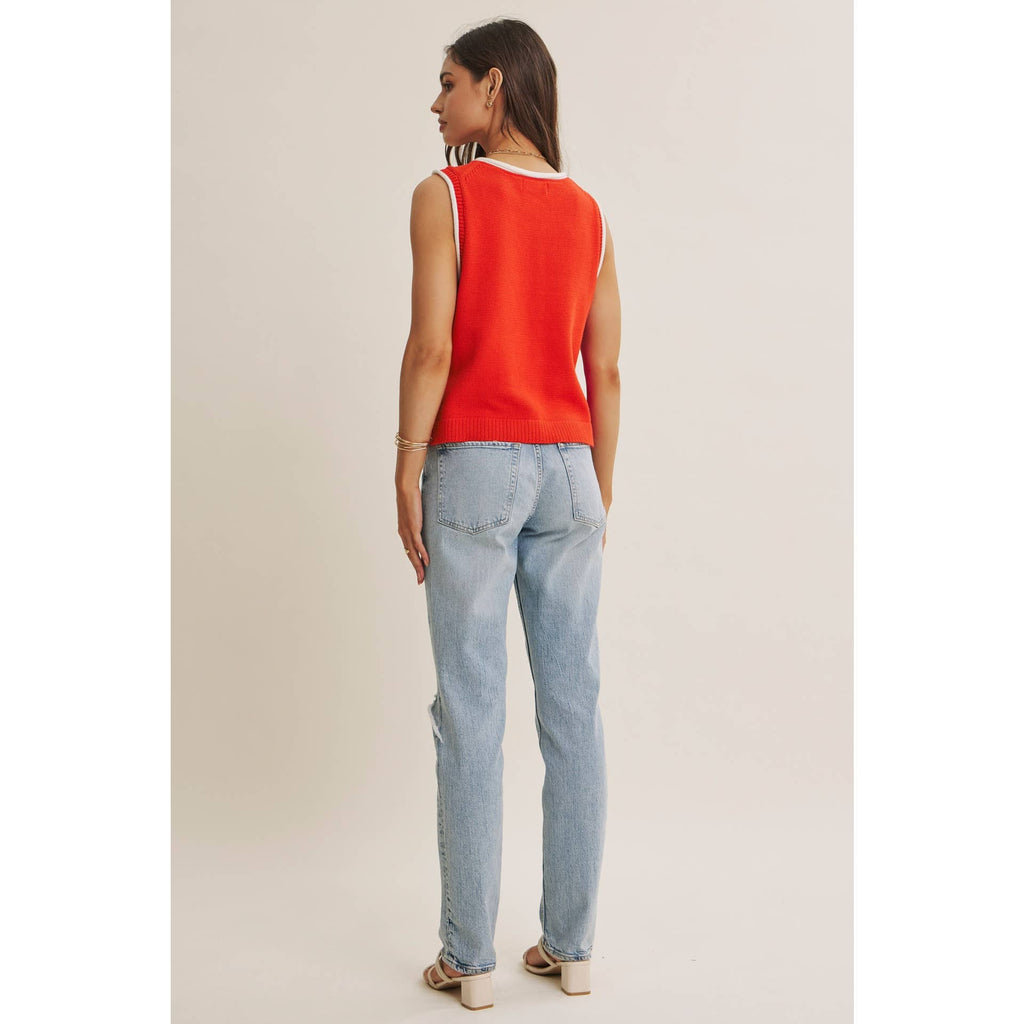 Red Buoy Knit Vest