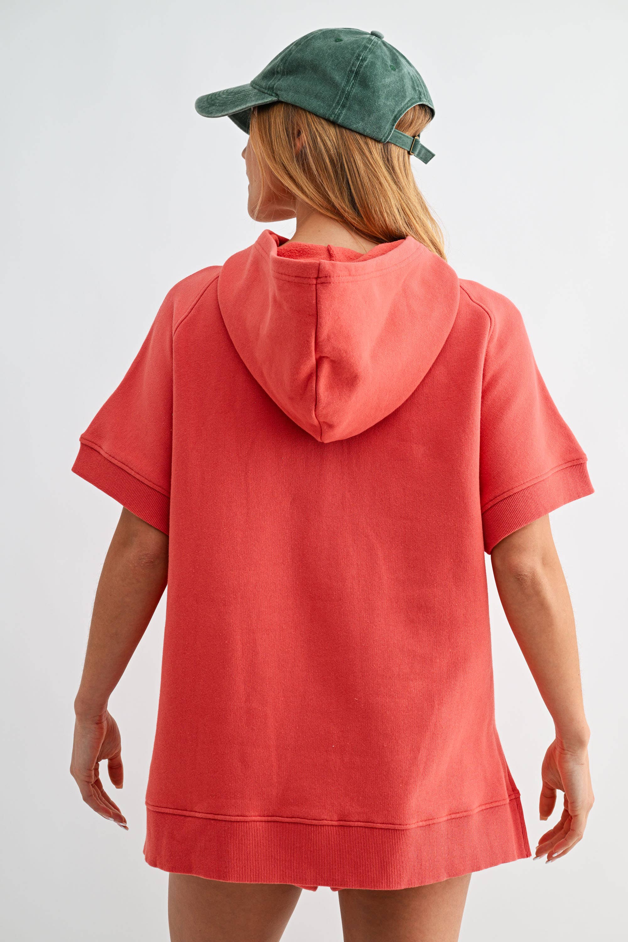 Malibu Summit Short Sleeve Half-Zip Hoodie