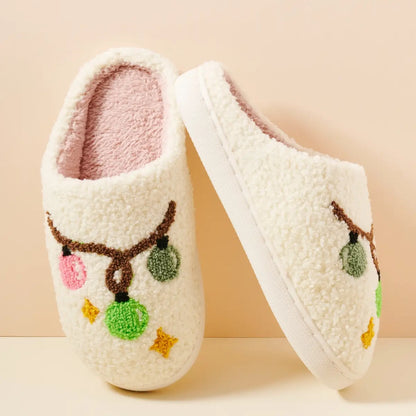 Christmas Lightbulbs Slippers