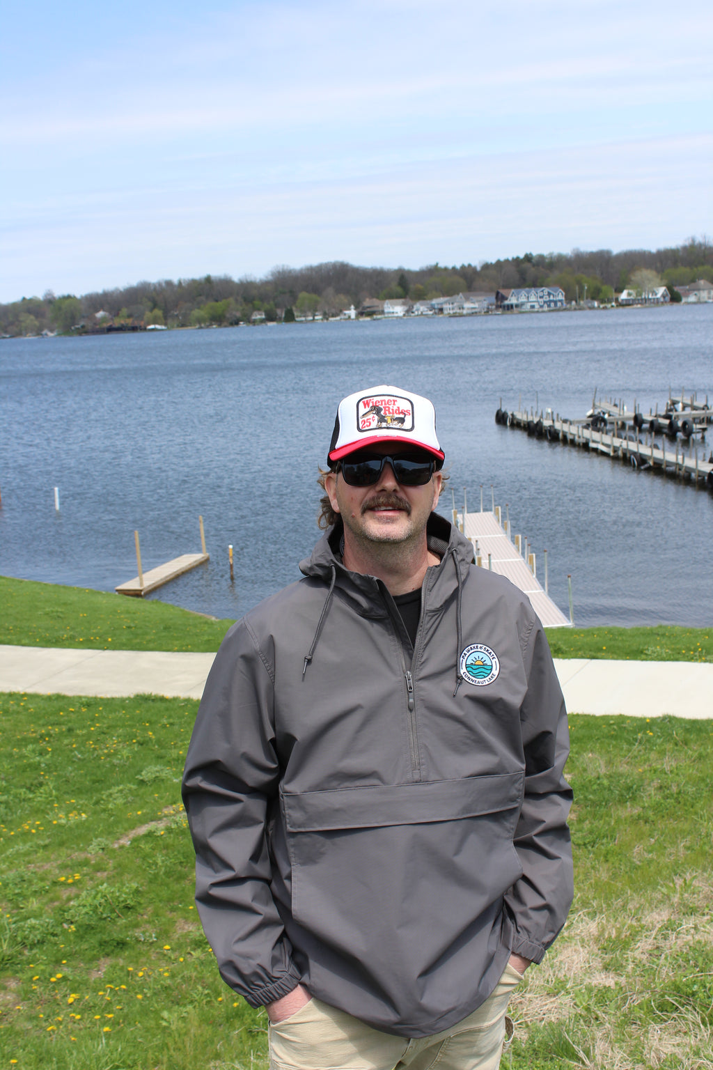 PA Wake and Skate 1/2 Zip Windbreaker